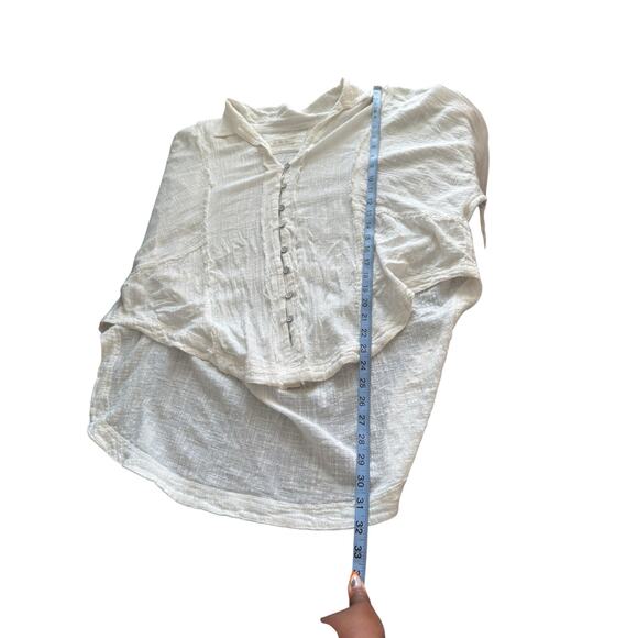 We the Free One and Only Button Down Blouse White Boho Bohemian Classy Small‎ - Picture 15 of 15